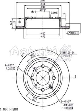 Ashuki H039-01 - Discofreno autozon.pro