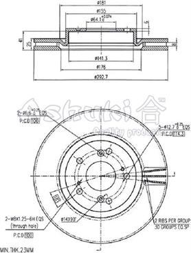 Ashuki H039-78 - Discofreno autozon.pro