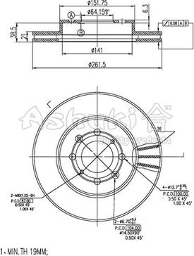 Ashuki H037-55 - Discofreno autozon.pro