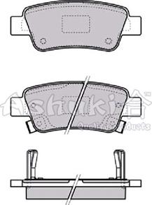 Ashuki H025-46 - Kit pastiglie freno, Freno a disco autozon.pro