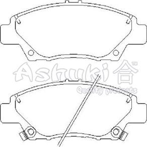 Ashuki H025-65 - Kit pastiglie freno, Freno a disco autozon.pro