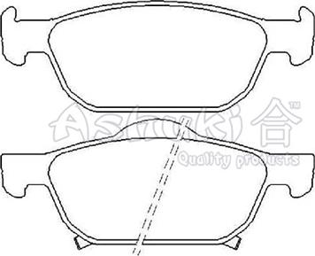 Ashuki H025-68 - Kit pastiglie freno, Freno a disco autozon.pro