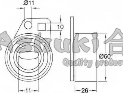 Ashuki H880-18 - Rullo tenditore, Cinghia dentata autozon.pro