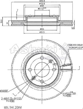 Ashuki I032-21 - Discofreno autozon.pro