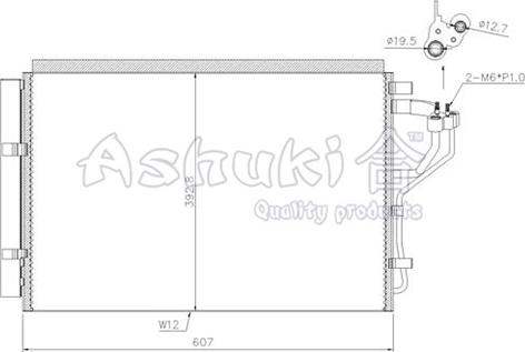 Ashuki I200-55 - Condensatore, Climatizzatore autozon.pro