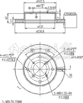 Ashuki K016-04 - Discofreno autozon.pro