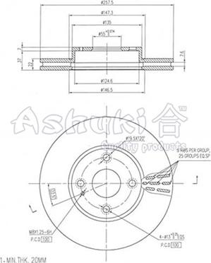 Ashuki M606-60 - Discofreno autozon.pro