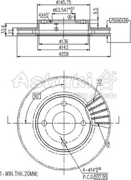 Ashuki M606-30 - Discofreno autozon.pro