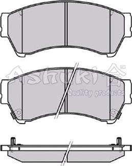 Ashuki M050-38 - Kit pastiglie freno, Freno a disco autozon.pro