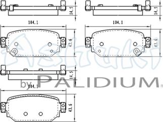 Ashuki M075-51 - Kit pastiglie freno, Freno a disco autozon.pro