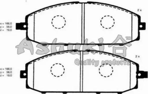 Aisin SS905-S - Kit pastiglie freno, Freno a disco autozon.pro