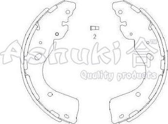 Ashuki N011-62 - Kit ganasce freno autozon.pro