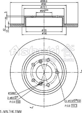 Ashuki N013-84 - Discofreno autozon.pro