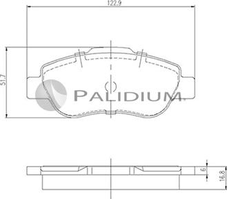 Ashuki P1-1486 - Kit pastiglie freno, Freno a disco autozon.pro