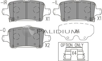 Ashuki P1-1545 - Kit pastiglie freno, Freno a disco autozon.pro