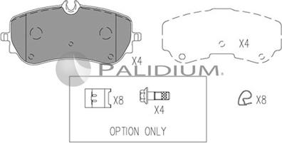 Ashuki P1-1540 - Kit pastiglie freno, Freno a disco autozon.pro