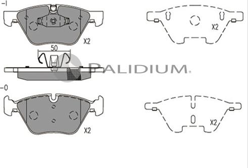 Ashuki P1-1548 - Kit pastiglie freno, Freno a disco autozon.pro