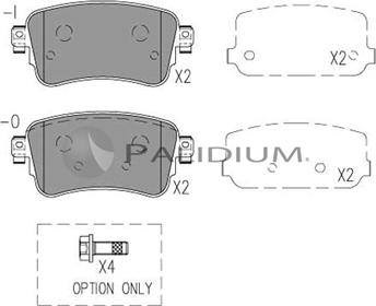 Ashuki P1-1559 - Kit pastiglie freno, Freno a disco autozon.pro