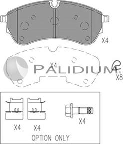 Ashuki P1-1556 - Kit pastiglie freno, Freno a disco autozon.pro