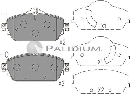 Ashuki P1-1569 - Kit pastiglie freno, Freno a disco autozon.pro