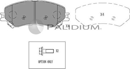 Ashuki P1-1566 - Kit pastiglie freno, Freno a disco autozon.pro