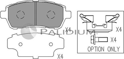 Ashuki P1-1560 - Kit pastiglie freno, Freno a disco autozon.pro