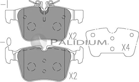 Ashuki P1-1568 - Kit pastiglie freno, Freno a disco autozon.pro