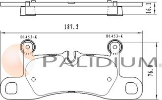 Ashuki P1-1586 - Kit pastiglie freno, Freno a disco autozon.pro