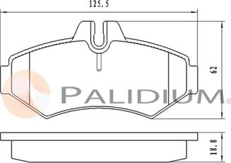 Ashuki P1-1580 - Kit pastiglie freno, Freno a disco autozon.pro