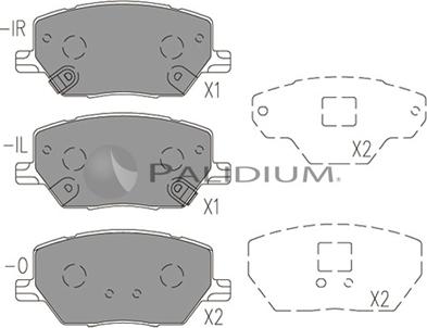 Ashuki P1-1534 - Kit pastiglie freno, Freno a disco autozon.pro