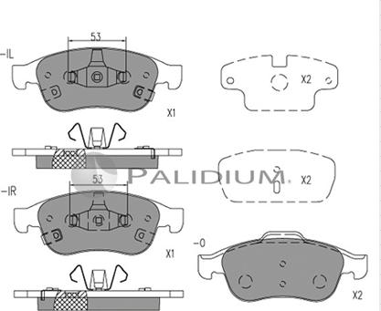 Ashuki P1-1535 - Kit pastiglie freno, Freno a disco autozon.pro