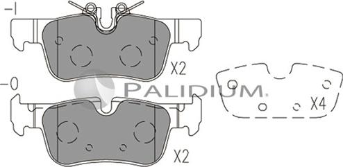 Ashuki P1-1524 - Kit pastiglie freno, Freno a disco autozon.pro