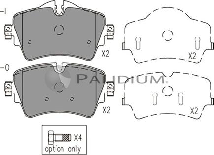 Ashuki P1-1525 - Kit pastiglie freno, Freno a disco autozon.pro