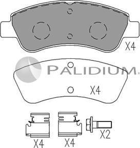 Ashuki P1-1526 - Kit pastiglie freno, Freno a disco autozon.pro