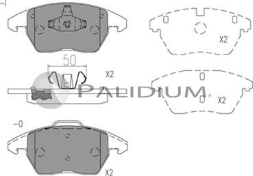 Ashuki P1-1528 - Kit pastiglie freno, Freno a disco autozon.pro