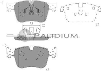 Ashuki P1-1527 - Kit pastiglie freno, Freno a disco autozon.pro