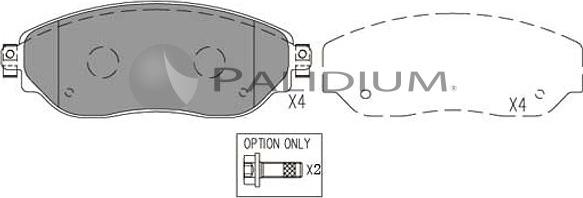 Ashuki P1-1575 - Kit pastiglie freno, Freno a disco autozon.pro