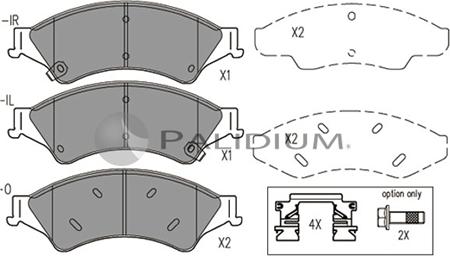 Ashuki P1-1573 - Kit pastiglie freno, Freno a disco autozon.pro