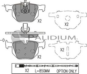 Ashuki P1-1090 - Kit pastiglie freno, Freno a disco autozon.pro