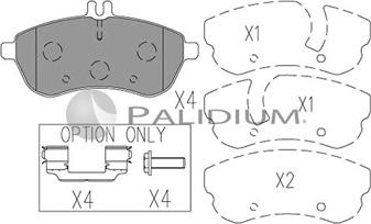 Ashuki P1-1093 - Kit pastiglie freno, Freno a disco autozon.pro