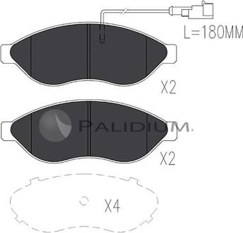 Ashuki P1-1049 - Kit pastiglie freno, Freno a disco autozon.pro