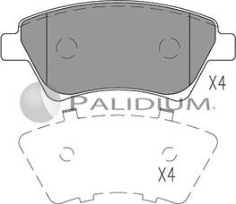 Ashuki P1-1046 - Kit pastiglie freno, Freno a disco autozon.pro