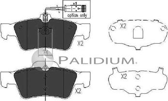 Ashuki P1-1059 - Kit pastiglie freno, Freno a disco autozon.pro