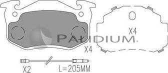 Ashuki P1-1054 - Kit pastiglie freno, Freno a disco autozon.pro