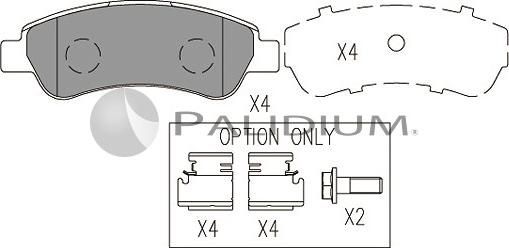 Ashuki P1-1050 - Kit pastiglie freno, Freno a disco autozon.pro