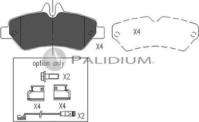 Ashuki P1-1051 - Kit pastiglie freno, Freno a disco autozon.pro