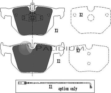 Ashuki P1-1069 - Kit pastiglie freno, Freno a disco autozon.pro