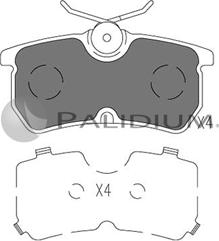 Ashuki P1-1061 - Kit pastiglie freno, Freno a disco autozon.pro