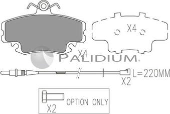 Ashuki P1-1003 - Kit pastiglie freno, Freno a disco autozon.pro