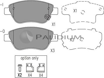 Ashuki P1-1019 - Kit pastiglie freno, Freno a disco autozon.pro